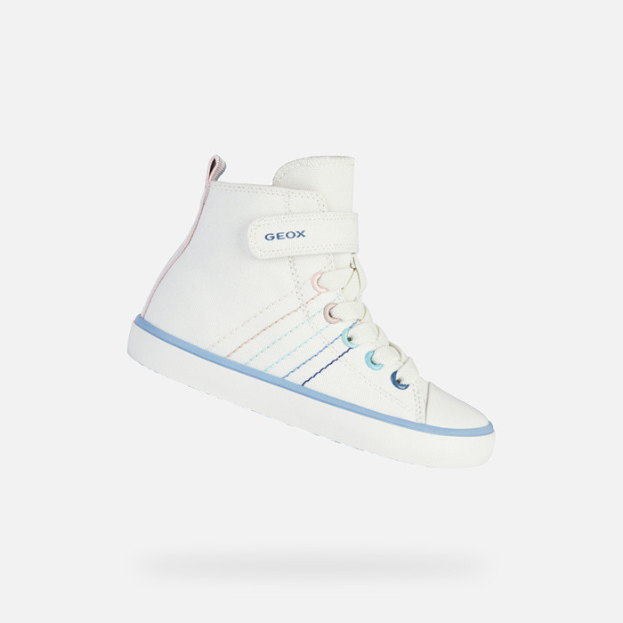 High top sneakers GISLI GIRL White/Multicolor | GEOX