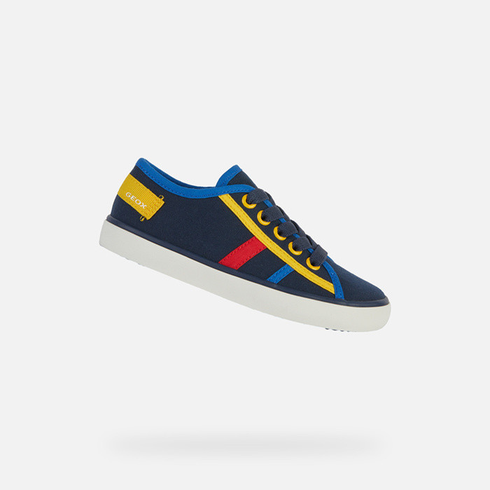 Low top sneakers GISLI JUNIOR Navy/Royal | GEOX