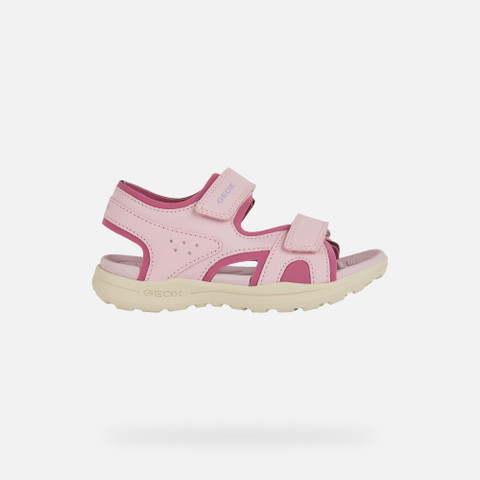 Sandals with straps VANIETT JUNIOR Pink/Fuchsia - image number 1 | GEOX