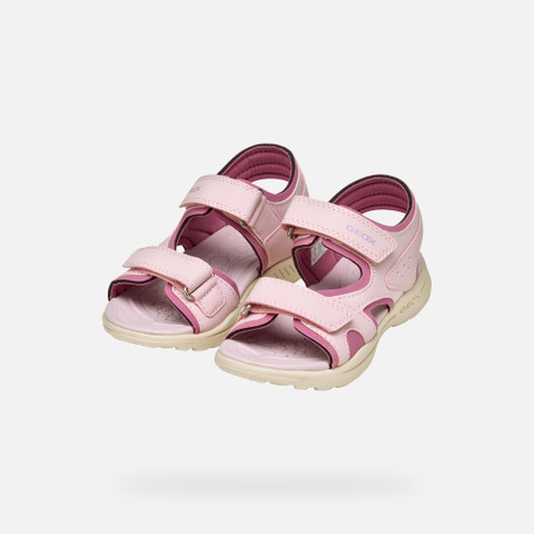 Sandals with straps VANIETT JUNIOR Pink/Fuchsia - image number 7 | GEOX