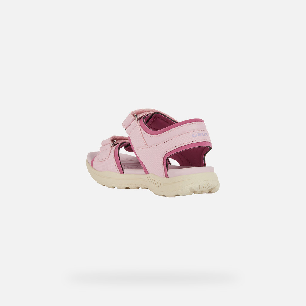 Sandals with straps VANIETT JUNIOR Pink/Fuchsia - image number 3 | GEOX