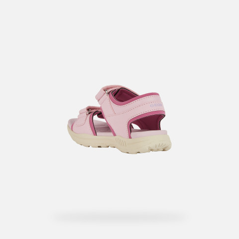 Sandals with straps VANIETT JUNIOR Pink/Fuchsia - image number 3 | GEOX