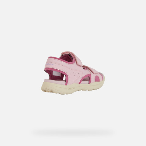 Sandals with straps VANIETT JUNIOR Pink/Fuchsia - image number 4 | GEOX