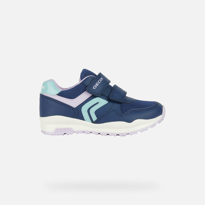 Velcro shoes PAVEL JUNIOR Navy/Orchid | GEOX