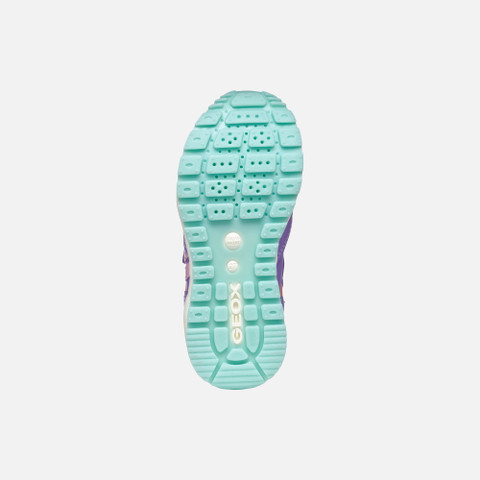 sneakers with straps PAVEL JUNIOR Lilac/Watersea - image number 6 | GEOX