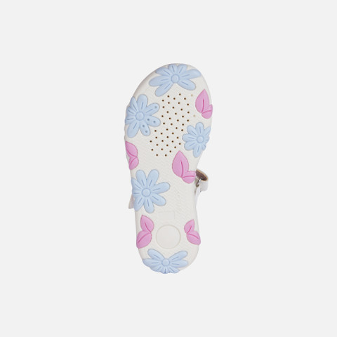 open sandals SANDAL HAITI GIRL White/Dark Pink - image number 6 | GEOX