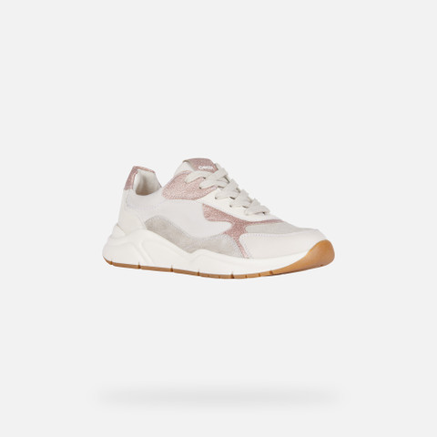 Low Top Sneakers MAWAZY GIRL Off white/Light Rose - image number 2 | GEOX