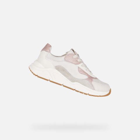Low Top Sneakers MAWAZY GIRL Off white/Light Rose - image number 0 | GEOX
