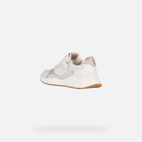 Low Top Sneakers MAWAZY GIRL Off white/Light Rose - image number 3 | GEOX