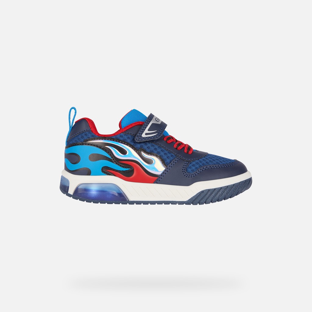 Shoes with lights INEK BOY Navy/Light Blue - image number 1 | GEOX