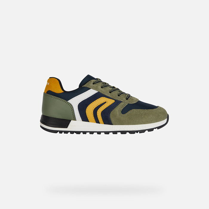 Niedrige sneakers ALBEN JUNGE Militärgrün/Marineblau | GEOX