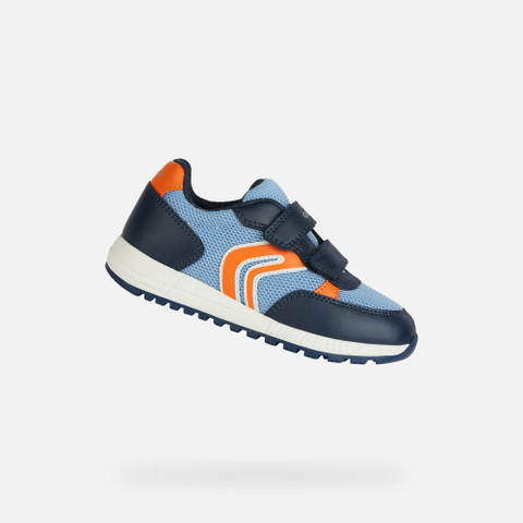 velcro shoes ALBEN BOY Light blue/Orange - image number 0 | GEOX