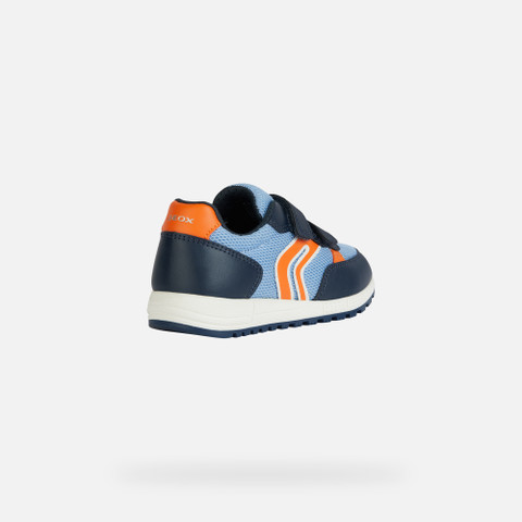 velcro shoes ALBEN BOY Light blue/Orange - image number 4 | GEOX