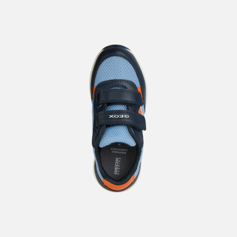 velcro shoes ALBEN BOY Light blue/Orange - image number 5 | GEOX