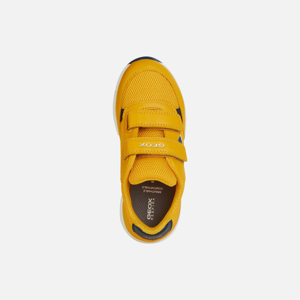 Geox store yellow shoes