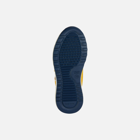 velcro shoes ALBEN BOY Ochre Yellow/Navy - image number 6 | GEOX