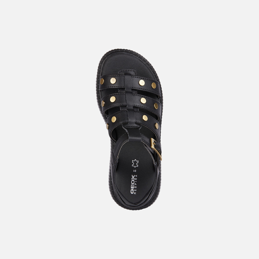 open sandals SANDAL KODETTE GIRL Black - image number 5 | GEOX