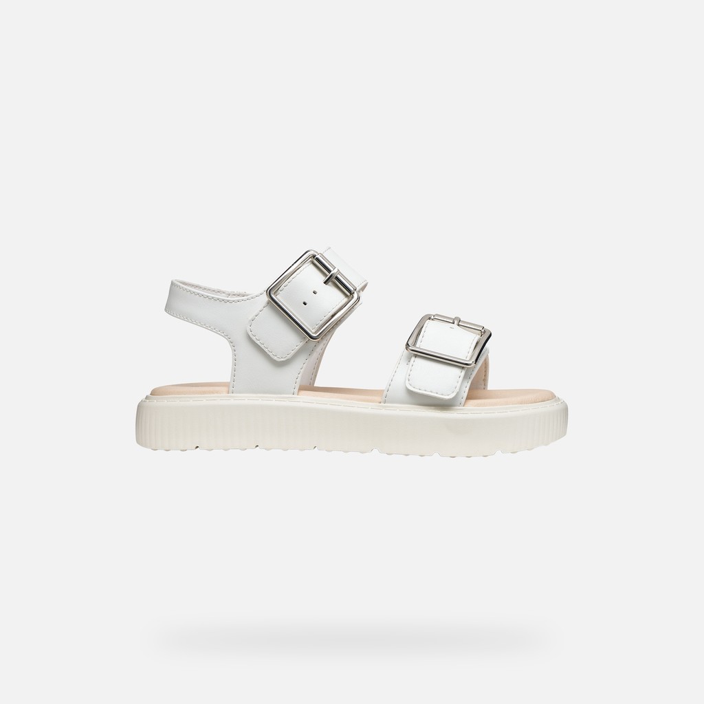 Open sandals SANDAL KODETTE GIRL White - image number 1 | GEOX