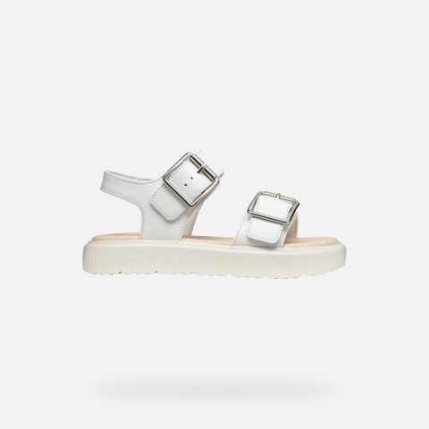 Open sandals SANDAL KODETTE GIRL White - image number 1 | GEOX