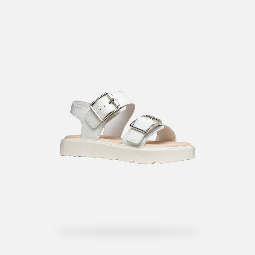 Open sandals SANDAL KODETTE GIRL White - image number 2 | GEOX