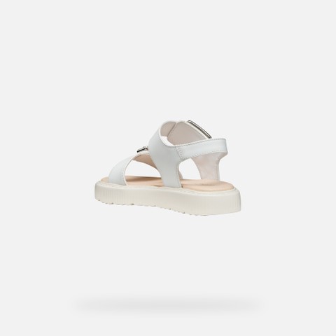 Open sandals SANDAL KODETTE GIRL White - image number 3 | GEOX