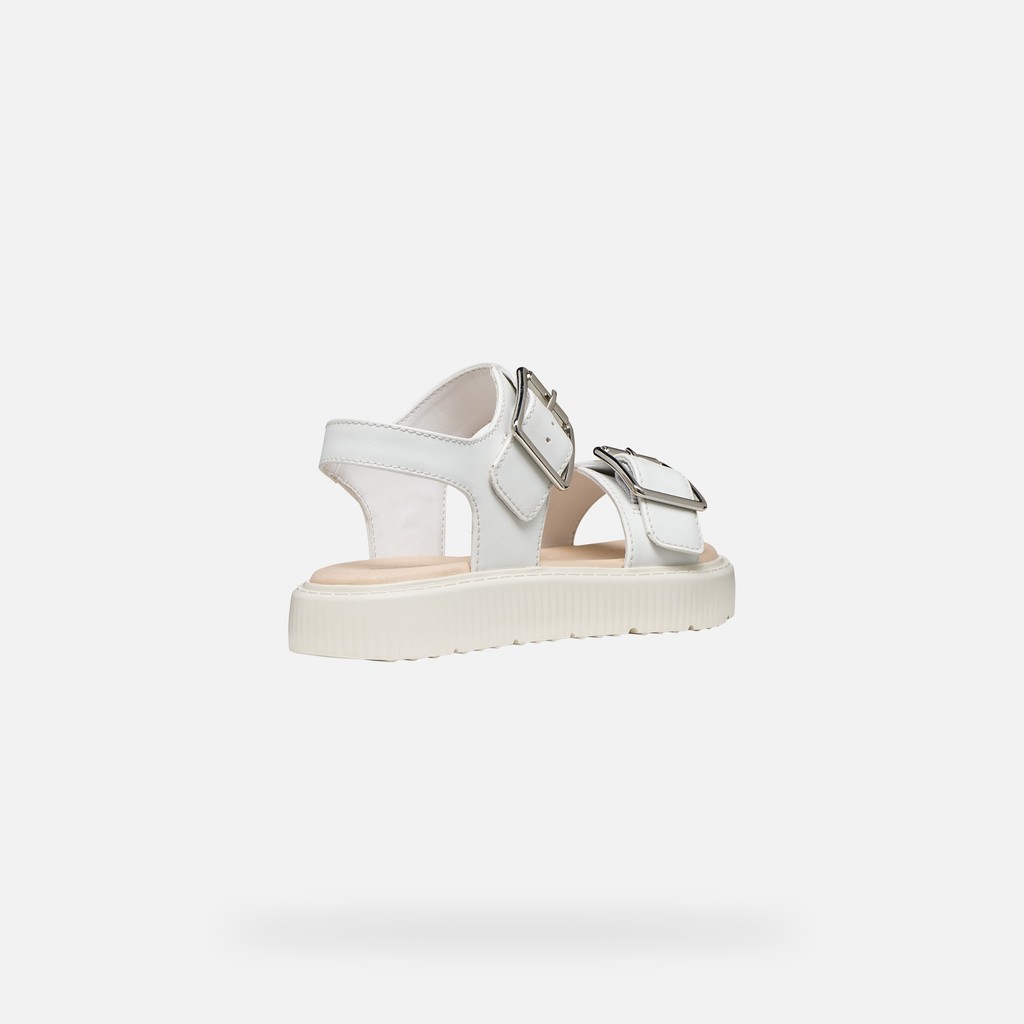 Open sandals SANDAL KODETTE GIRL White - image number 4 | GEOX