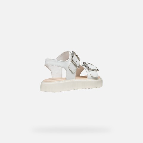 Open sandals SANDAL KODETTE GIRL White - image number 4 | GEOX