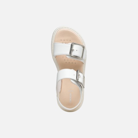 Open sandals SANDAL KODETTE GIRL White - image number 5 | GEOX