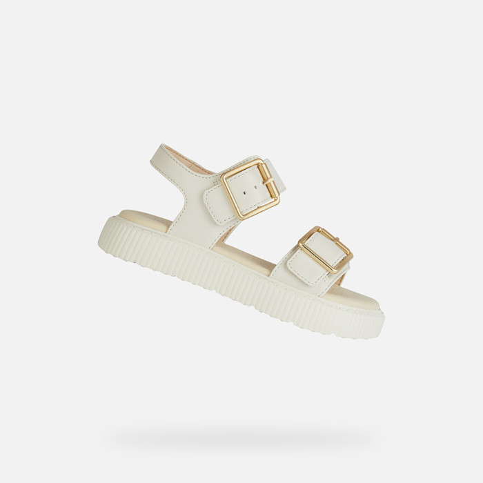 Open sandals SANDAL KODETTE GIRL Light ivory | GEOX