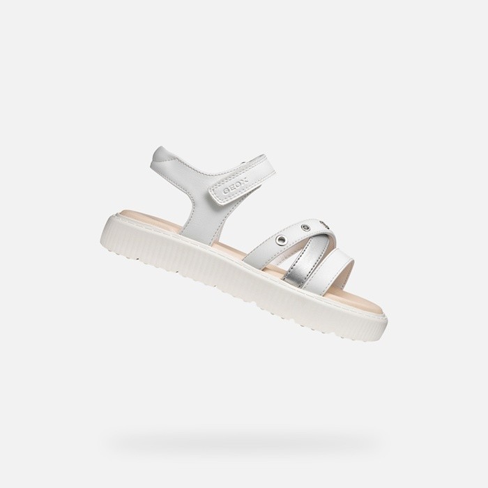 Sandales ouvertes SANDAL KODETTE FILLE Blanc | GEOX