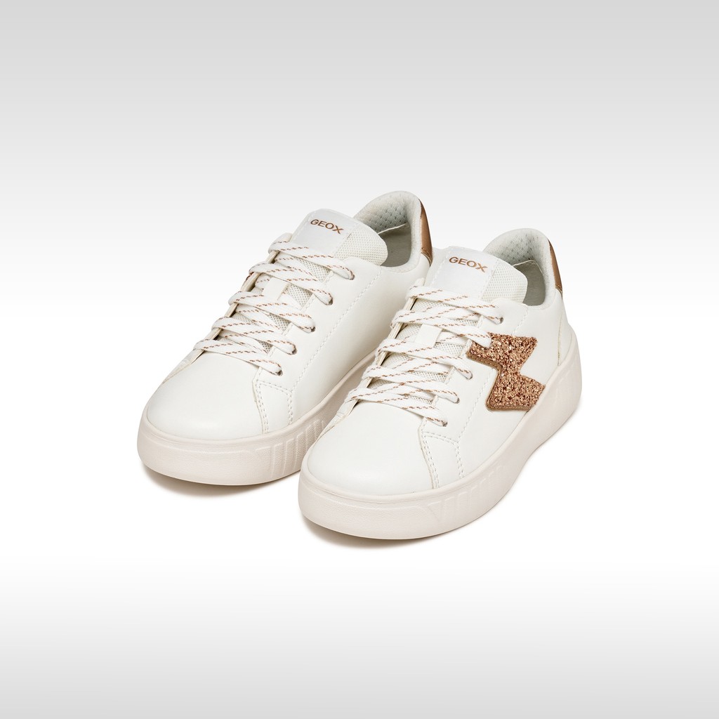 Glitter shoes MIKIROSHI GIRL White/Rose Gold - image number 1 | GEOX