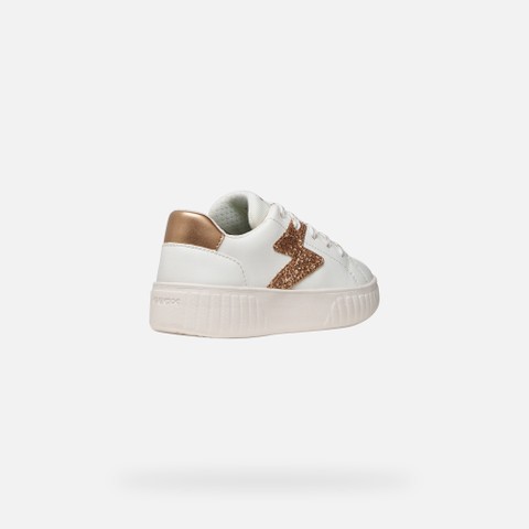 Scarpe con brillantini MIKIROSHI BAMBINA Bianco/Oro rosa - image number 4 | GEOX