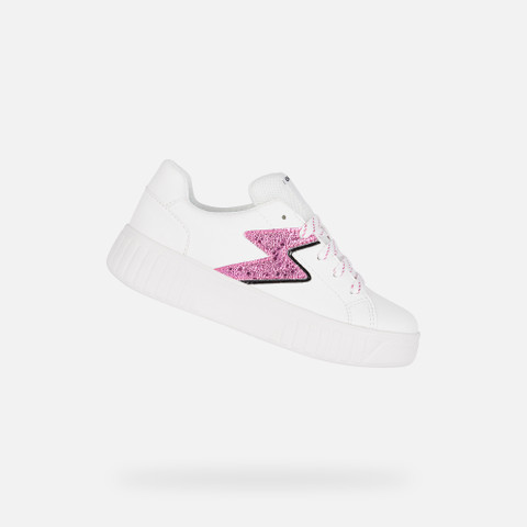 Low Top Sneakers MIKIROSHI GIRL White/Fuchsia - image number 0 | GEOX