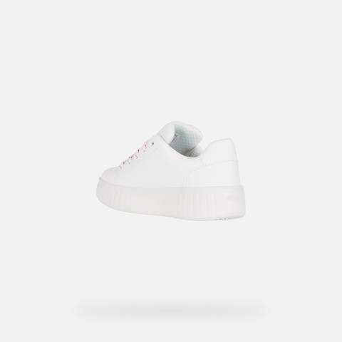 Low Top Sneakers MIKIROSHI GIRL White/Fuchsia - image number 3 | GEOX