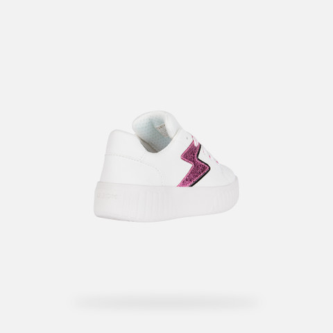 Low Top Sneakers MIKIROSHI GIRL White/Fuchsia - image number 4 | GEOX