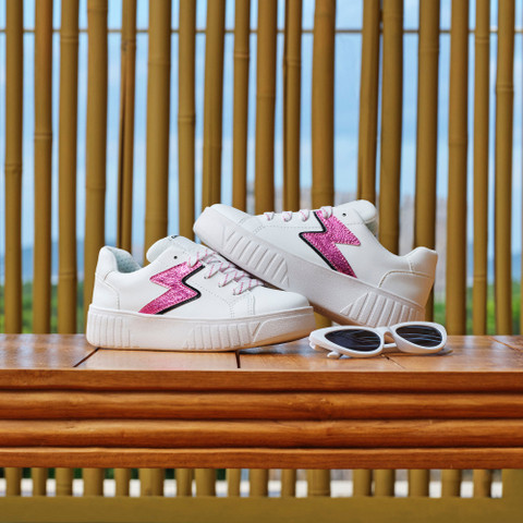 Low Top Sneakers MIKIROSHI GIRL White/Fuchsia - image number 7 | GEOX