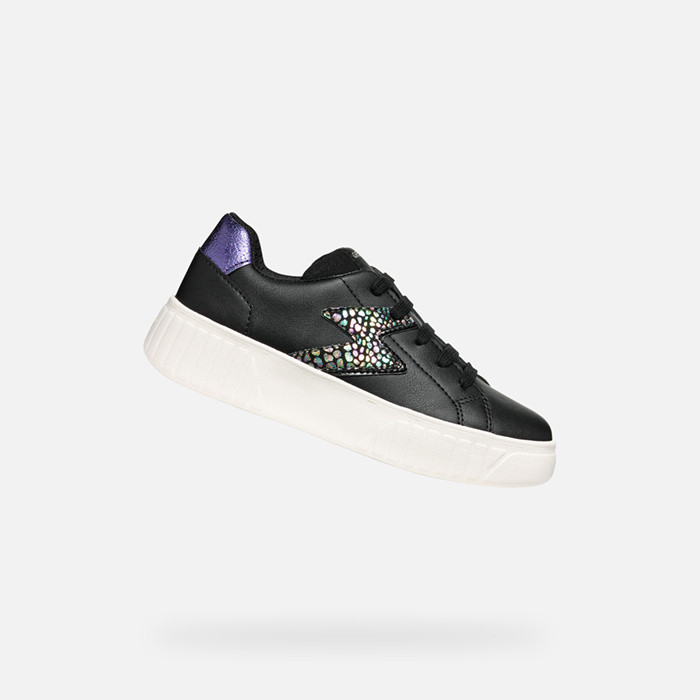 Low top sneakers MIKIROSHI GIRL Black/Violet | GEOX