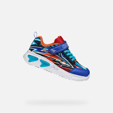 Shoes with lights ASSISTER BOY Royal/Orange | GEOX