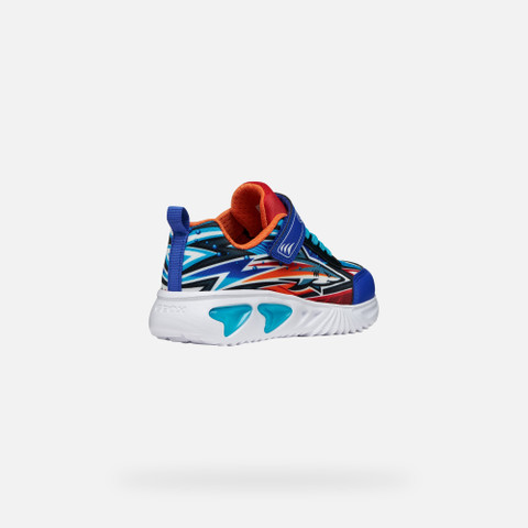 Shoes with lights ASSISTER BOY Royal/Orange - image number 5 | GEOX