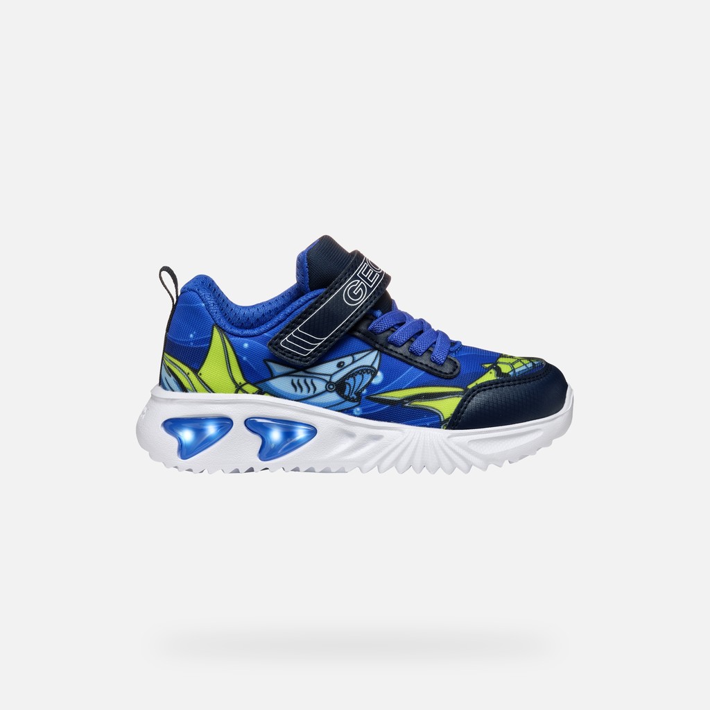 Shoes with lights ASSISTER BOY Royal/Navy - image number 1 | GEOX