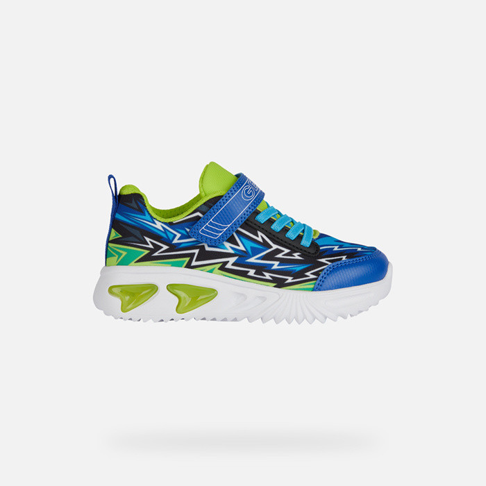 Shoes with lights ASSISTER BOY Royal/Lime | GEOX