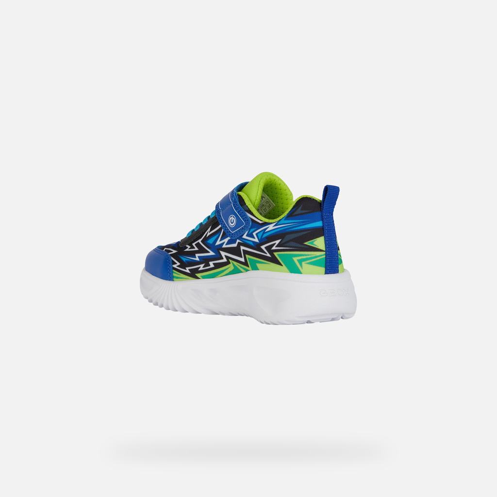 Geox Boys' JR Gregg A Hi-Top Trainers, Blue (Royal/Lime C4344), 1.5 UK  Child : : Clothing, Shoes & Accessories