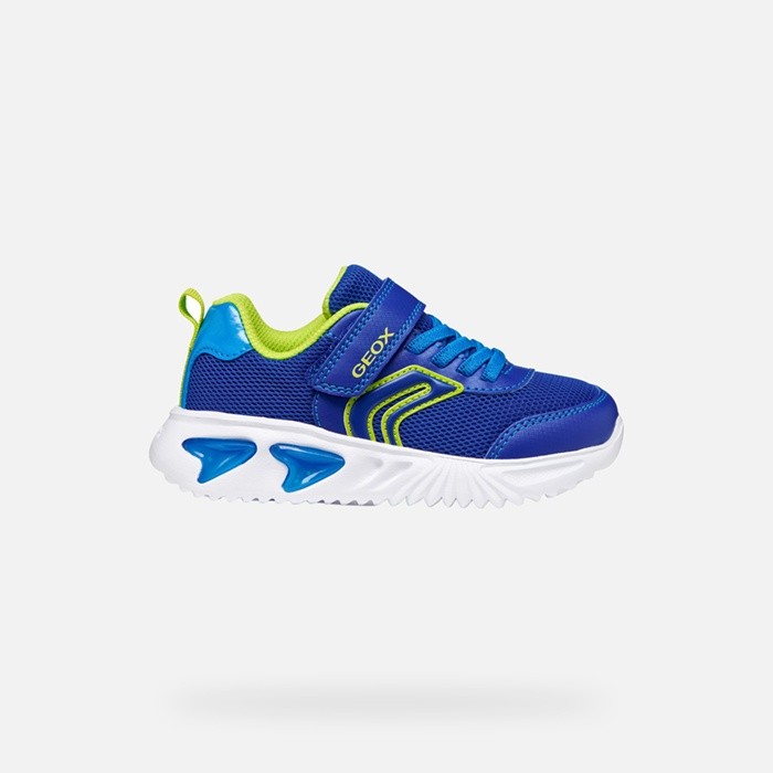 Shoes with lights ASSISTER BOY Royal/Lime | GEOX