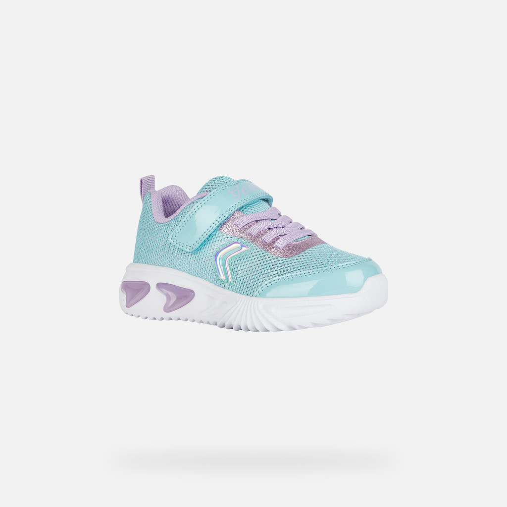 Baskets Geox Fille Assister Girl B | Avec Lumières Et Velcro - Léger Et Confortable