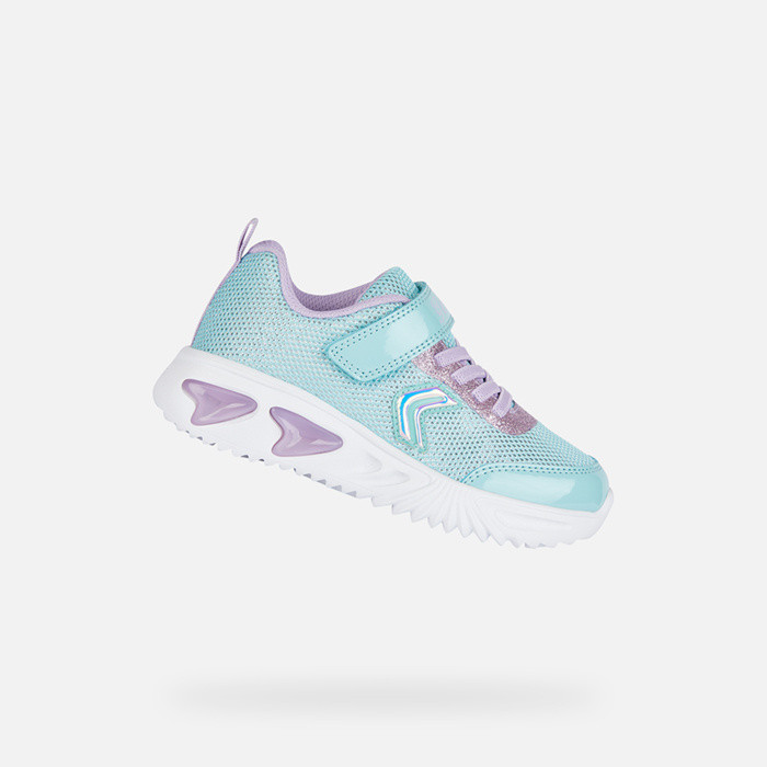 LIGHT-UP SHOES GIRL ASSISTER GIRL - SEA GREEN/LILAC