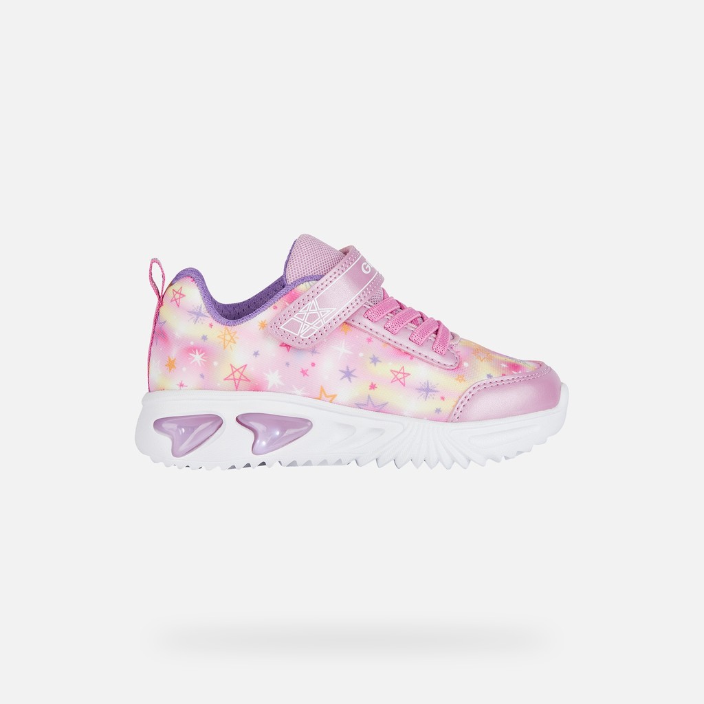 Shoes with lights ASSISTER GIRL Pink/Fuchsia - image number 1 | GEOX