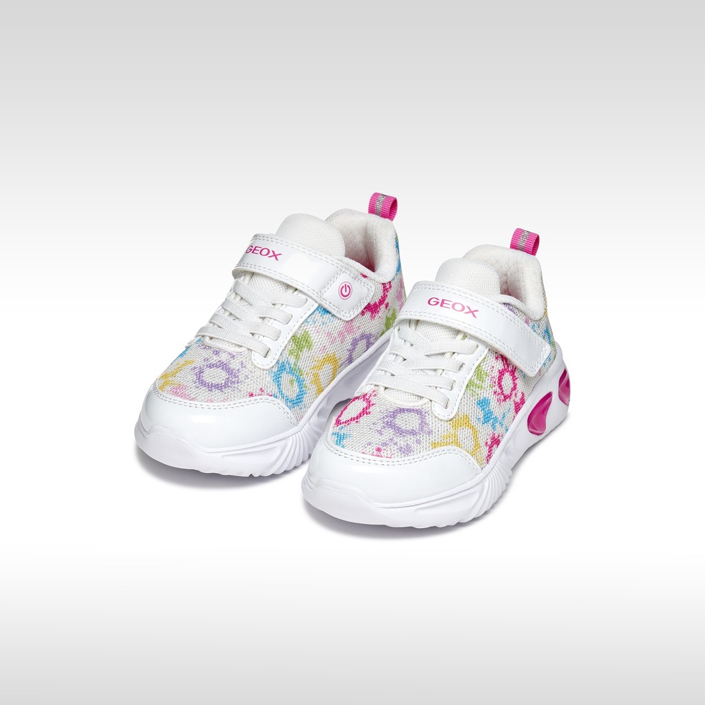 Scarpe con luci ASSISTER BAMBINA Bianco/Multicolore - image number 1 | GEOX