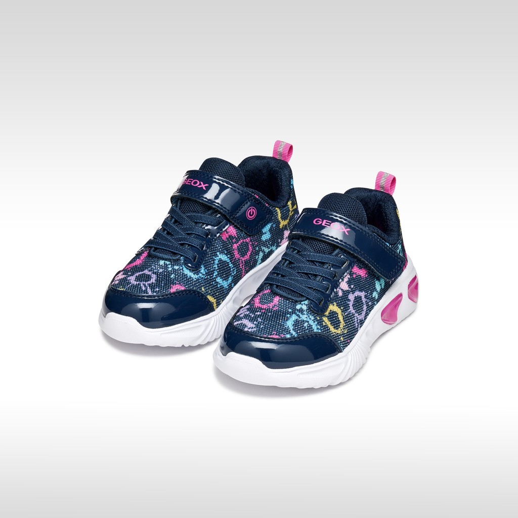 Chaussures avec lumi&egrave;res ASSISTER FILLE Bleu multicolore - image number 1 | GEOX