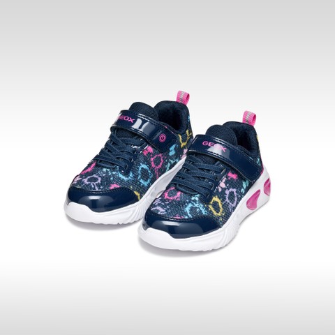 Chaussures avec lumi&egrave;res ASSISTER FILLE Bleu multicolore - image number 1 | GEOX