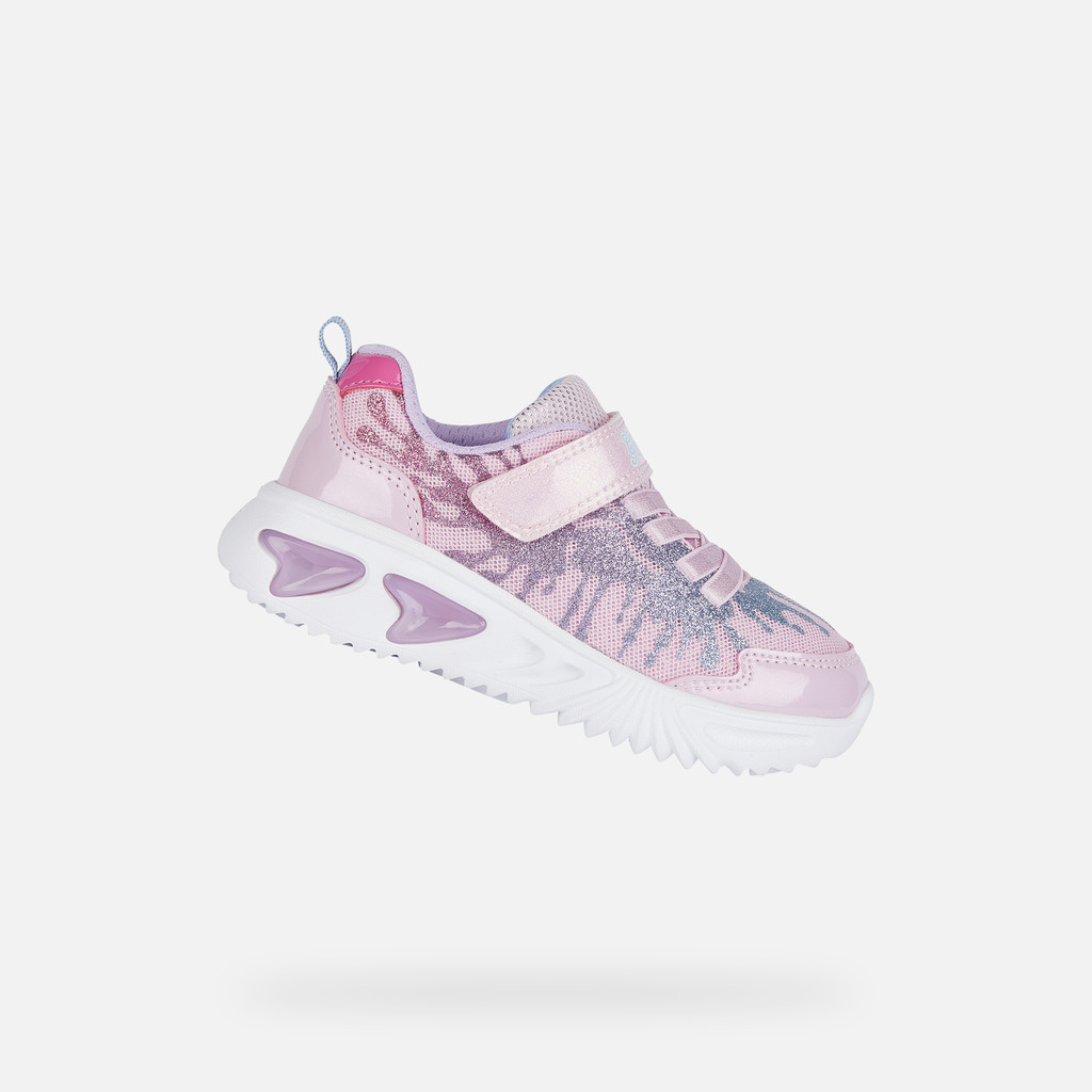 Geox® ASSISTER: Junior Girl's pink Shoes With Lights | Geox®